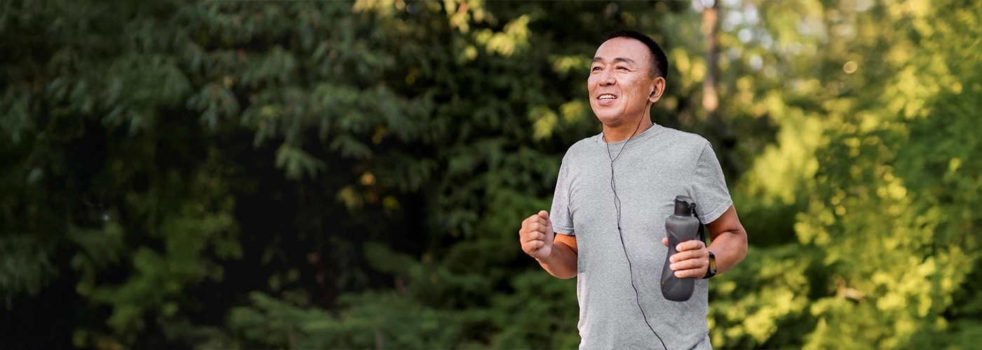 Staying physically active, especially for older men, is important